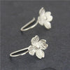 Silver Jewelry Classic Four Floral Fortune Earrings - Image 1