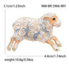 Cute Enamel Zodiac Goat Brooches for Women Unisex Animal Pins Casual Party Year Jewelry Accessories Gifts - Image 4
