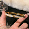 Open Stainless Steel Bangle with Decorative Stone Details in Multiple Styles - Image 26
