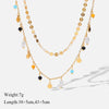 316L Stainless Steel Geometric Pendant Necklace with Colorful Crystal Accents - Image 30