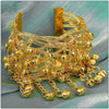 Indian Ethnic Golden Metal Bells Tassel Upper Arm Bangles Cuff Bracelet Armlet Armband Women Belly Dance Accessories - Image 2