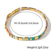Colorful Tila Bead Bracelet with Contrasting Patterns - Image 47