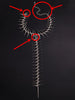 Thorn Motif Pendant Necklace in a Dark Metal Look - Image 5