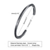 Men's Thin Bracelet,Stainless Steel Cuff Bangle Bracelet, Thin Cuff, Boyfriend Cuff, Gifts for Him, Father's Day Gifts - Image 19