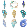 Classic Enamel Conch Brooch for Women Unisex Rhinestone Aquatic Life Pins Banquet Party Backpack Gifts Jewelry Accessories - Image 1