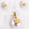 Purple Cubic Zirconia Imitaiton Pearl Pendants Earring Sets For Women Stainless Steel Chain Necklace Jewelry Sets - Image 15