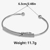 Geometric Chunky Stainless Steel Bracelets Bangles For Women Men Accessories Silver Color Wrist Jewelry No Fade Bangle - Image 12