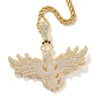 Men's Personality Is Cool, Ha's Large Wing Pendant, Copper Inlaid Zircon Street Necklace - Image 4