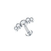 Cubic Zirconia Labret Stud 16G Internally Threaded for Lip Tragus and Helix - Image 16