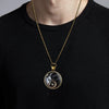 Retro Yin and Yang Dragon Design Glass Dome Handmade Chain Pendant Necklace For Men And Women Jewelry Accessories Birthday Gift - Image 4