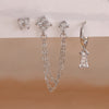 3PCS Stainless Steel 12 Constellation Birthstone Earrings Set for Woman Cartilage Piercing Earrings Jewelry - Image 18