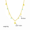 316L Stainless Steel Butterfly Moon Lock Blue Eyes Pendant Necklace For Women Multilayer Choker Chain Jewelry Gifts - Image 45