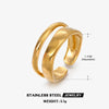 Stainless Steel Rings Double-Deck Punk Vintage Adjustable Open Rings for Women Men Jewelry Weddings Gift - Image 8