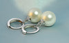 Freshwater Pearl Silver Earrings Crystal Jewelry for Wemon Wedding Gift Party Classic - Image 6
