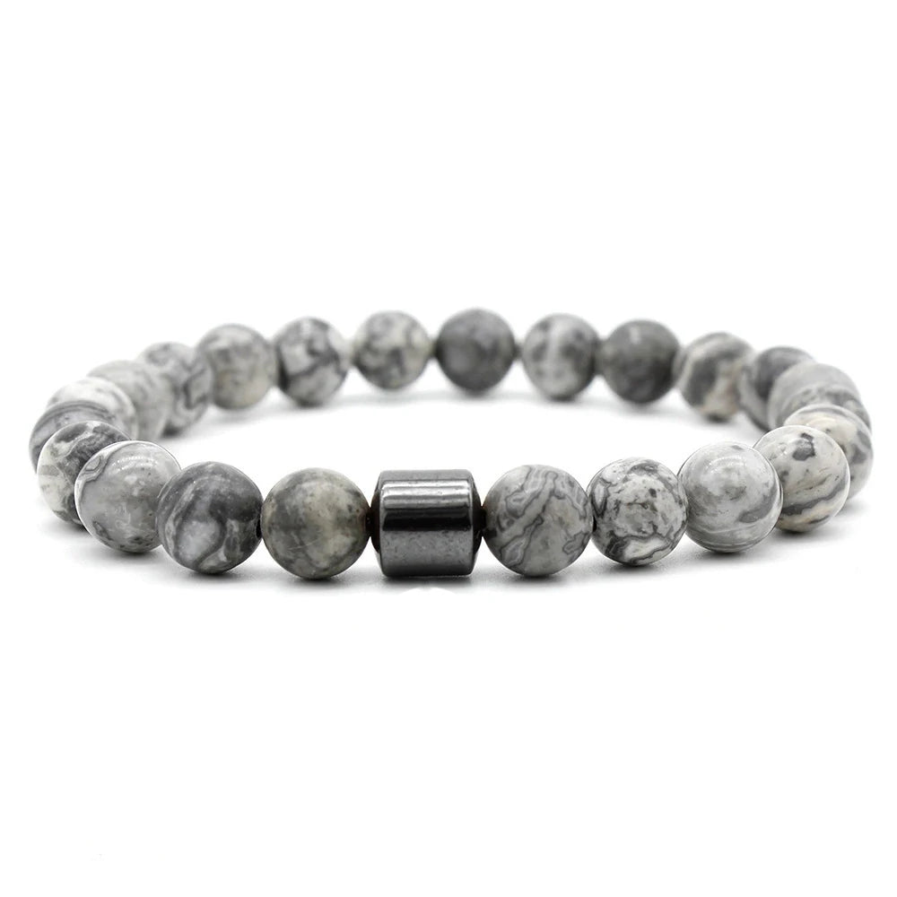 Tiger Eyes Stone Beads Handmade Men Magnetic Hematite Accessory Bracelets for Boyfriend Father Gift - Image 1