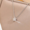 Simple Sweet Silver Star Pendant Necklaces - Image 1