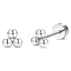 1Pair Flat Back Earrings for Women Steel Earrings Hoop Stud Cartilage Tragus Piercings - Image 16