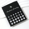12 Pairs Of, Simple, Shiny, And Caring Zirconia Decorative Earrings Are Suitable For Gifts To Parties,And Couples - Image 3