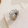 Double Layer Stainless Steel Ear Cuff with Clear Zircon Accents - Image 16