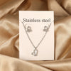 Love Heart Pendant Necklaces For Women Stainless Steel No Fade 2 Pieces Jewelry Wedding Party Gifts Gold Color - Image 6