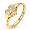 Silver Open Rings For Woman Iris Flower Cherry Feather Dog Horse Adjustable Cocktail Rings Party Jewelry - Image 34