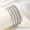 2/3/4/5mm Crystal Tennis Bracelet For Women Stainless Steel Square Zircon Adjustable Chain Party Couple Jewelry - Image 5