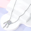 Necklace Silver Butterfly Love Heart Bear Classic Simple Adjustable Necklace For Women Girl Jewelry Gifts - Image 4