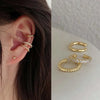 Rhinestone Decor Ear Cuff earring for Woman Ear Summer Christmas Jewelry Gift - Image 10