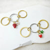 Y2K Sweet Strawberry Flower Charm Ring Set For Women Stainless Steel Stacking Kilcollin Ring Handmade Jewelry Party Gift - Image 6