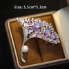 Design Crystal Flower Basket Snowflake Brooches for Women Maple Leaf Animal Corsage Coat Suit Accessories Pins - Image 25