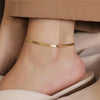 Snake Chain Anklet 3MM Stainless Steel Adjustable Chain Anklet Gifts for Women Beach Jewelry Accessories - Image 1