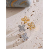 Bling Cubic Zirconia Flower Small Stud Earrings Stainless Steel Cast Quality Versatile Daily Delicate Jewelry - Image 5