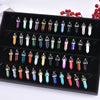 Hexagonal Column Quartz Necklaces Turquoises Pink Crystal Pendent Necklace For Women Chain Stone Choker Jewelry - Image 26