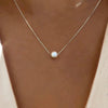 Silver White 6MM 8MM 10MM Mother of Pearl Pendant Necklace for Women Wedding Jewelry Accessories - Image 7