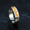 Retro Carved Crack Gold Painting Ring For Men Women Silver Color Punk Gothic Open Ring Unisex Accessories Jewelry Gift - Image 1