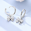 Silver Earrings Women Sparkling Ribbon Zirconia Drop Earring For Anniversary Wedding Jewelry Gifts - Image 2