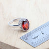 Silver Bridal Jewelry Sets Red Zirconia For Women Wedding Necklace Earrings Rings Bracelets Pendant - Image 4