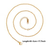 Ten-Piece Stainless Steel Chain Necklace Lot in Gold-Tone with 45 cm Length - Image 35