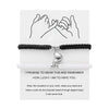 Magnetic Heart Couple Bracelets Set of 2 Braided Rope - Image 9
