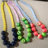 Dopamine 3D Fruit Beaded Necklace Bohemian Retro Choker Exaggerated Summer Charms Neck Aesthetic Jewelry Accessories Gift - Image 3