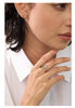 Delicate Cubic Zirconia Heart Stainless Steel Gold Color Adjustable Open Ring Chic Charm Jewelry - Image 14