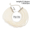 PuRui Unique Imitation Pearl Necklace for Women Multilayer Strand Beads Choker Ladies Short Necklaces Neck Chain Jewelry Party - Image 6
