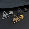 Gold Plated Eye of Wisdom Devil's Eye Badge, Men'ssuit Brooch,Black Lapel Pin, Clothing Accessories Set, Halloween Gift - Image 4