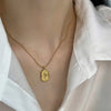 Stainless Steel Tulip Rose Pendant Necklace in Gold-Tone or Silver-Tone - Image 11