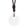 Bohemian Style Stone Hole Bead Round Penda Necklace Tiger Eye Rose Quartz Amethyst Necklacent Jewelry Men and Women - Image 9