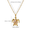 Colored Turtle Pendant Necklace for Women Summer Beach Female Charm Necklace Beads Chain Cute Stainless Steel Jewelry collar - Image 11