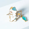 Creative Cat Fishing Design Metal Enamel Brooch Cartoon Cute Animal Badge Pin Friend Gift Jewelry Accessories - Image 5