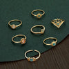 Opal Finger Rings For Women Stainless Steel Adjustable Couple Geometric Open Ring Handmade Aesthetic Jewelry Gift - Image 5