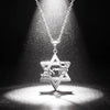 Am Yisrael Chai Necklace Stainless Steel Star of David Necklace Jewish Faith Hexagram Necklace Gift for Women Men Hanukkah Gift - Image 2