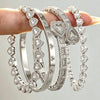 Yupsk 4pcs/set Hip Hop Rock Heart Rhinestone Tennis Chain Bracelets for Women Men HipHop Jewelry Gift - Image 10